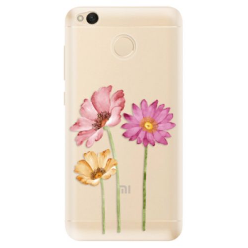 Odolné silikónové puzdro iSaprio - Three Flowers - Xiaomi Redmi 4X