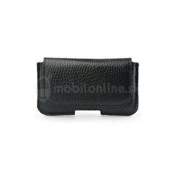 Puzdro kožené opaskové Forcell 200A (Model 14)  - čierne crack