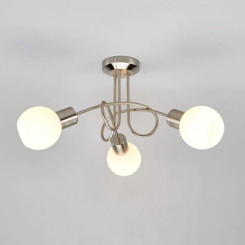 Stropné LED svietidlo Elaina 3-pl, matný nikel