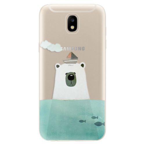 Odolné silikónové puzdro iSaprio - Bear With Boat - Samsung Galaxy J5 2017