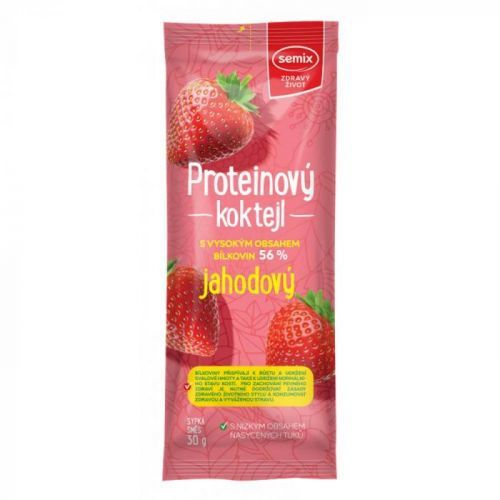 SEMIX Proteínový koktail jahoda 30 g