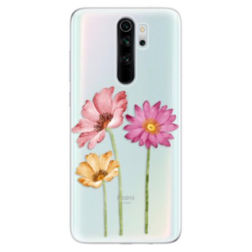 Odolné silikónové puzdro iSaprio - Three Flowers - Xiaomi Redmi Note 8 Pro