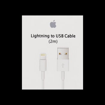 MD819 iPhone Originál Dátový Kábel Biely 2m (EU Blister)