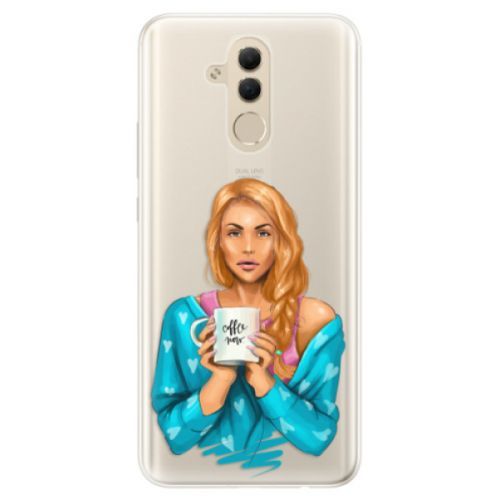 Silikónové puzdro iSaprio - Coffe Now - Redhead - Huawei Mate 20 Lite