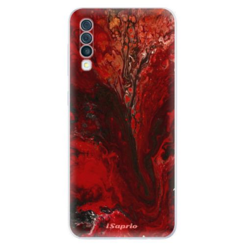 Odolné silikónové puzdro iSaprio - RedMarble 17 - Samsung Galaxy A50
