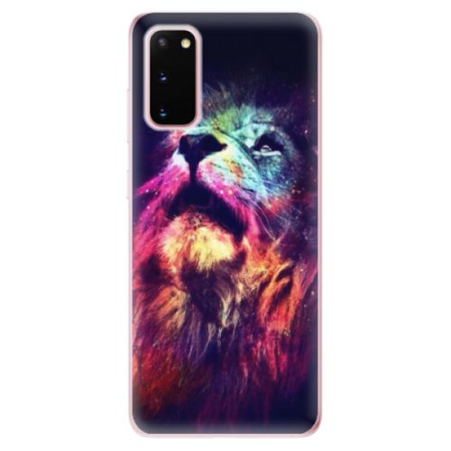 Odolné silikónové puzdro iSaprio - Lion in Colors - Samsung Galaxy S20