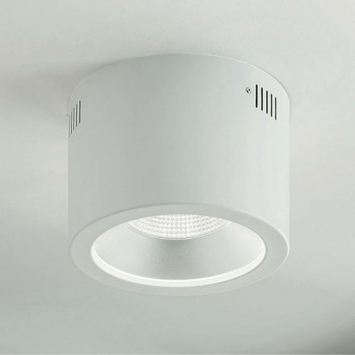 Arcchio Liddy LED Downlight, biele, Ø 23,2 cm