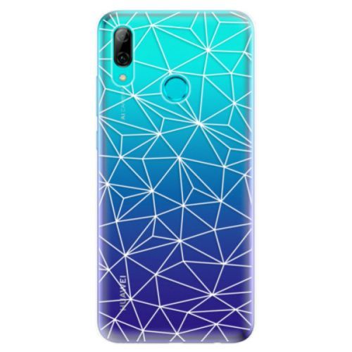 Odolné silikonové pouzdro iSaprio - Abstract Triangles 03 - white - Huawei P Smart 2019