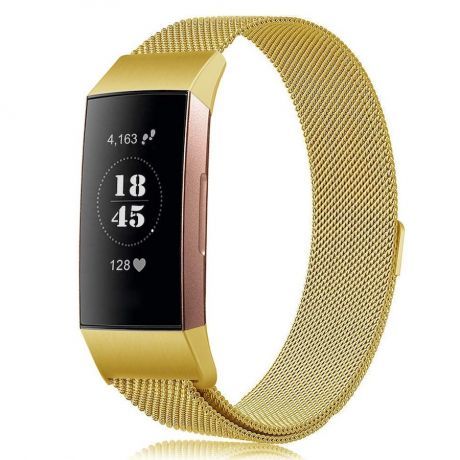 Fitbit Charge 3 Milanese (Small) remienok, Gold