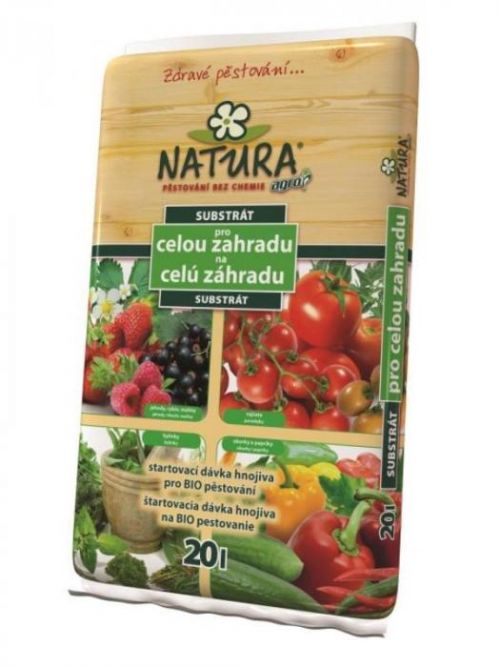 Natura substrat na celu zahradu 20l