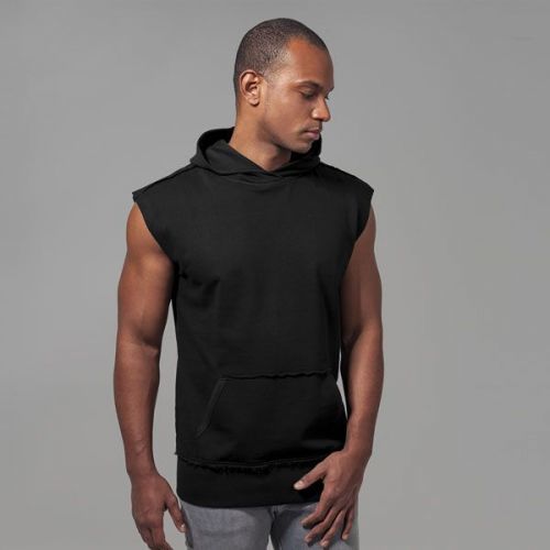 Urban Classics Open Edge Sleeveless Hoody black - L