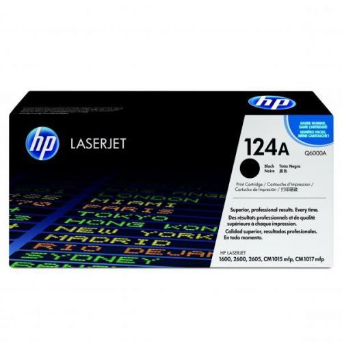 HP originál toner Q6000A, black, 2500str., HP 124A, HP Color LaserJet 1600, 2600n, 2605