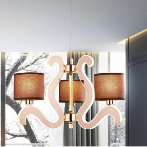 Ambrosia 3 Závesné svietidlo 3x40w E14 + 18,4w Led Meď