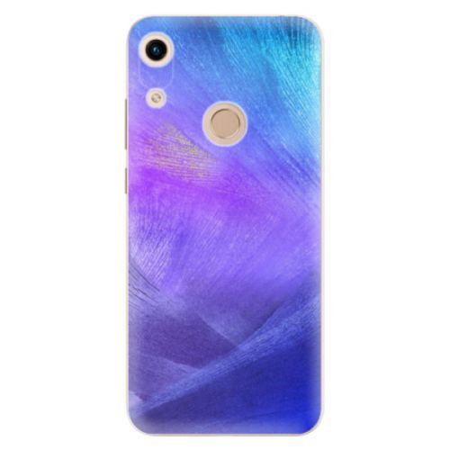 Odolné silikónové puzdro iSaprio - Purple Feathers - Huawei Honor 8A