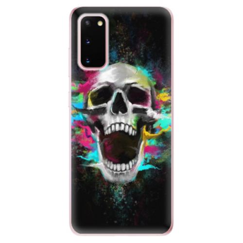Odolné silikónové puzdro iSaprio - Skull in Colors - Samsung Galaxy S20