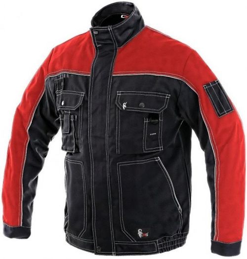 Canis Zimná pracovná bunda ORION OTAKAR - Černá / červená | 60-62