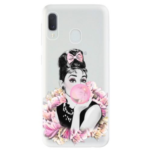 Odolné silikónové puzdro iSaprio - Pink Bubble - Samsung Galaxy A20e