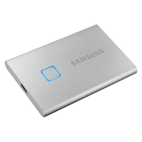 Samsung externý SSD disk T7 touch - 2 TB - strieborný MU-PC2T0S/WW