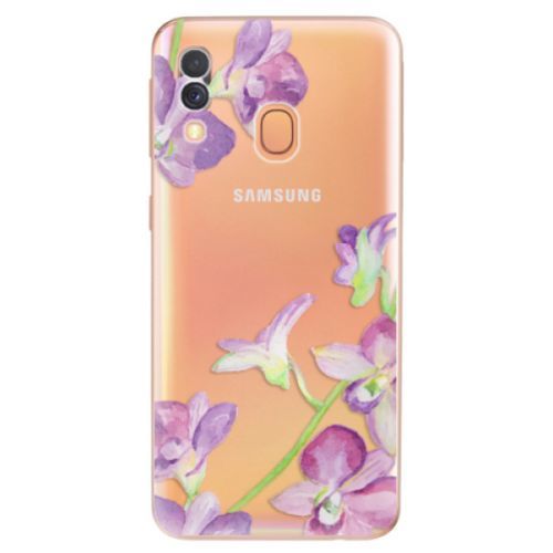 Odolné silikónové puzdro iSaprio - Purple Orchid - Samsung Galaxy A40