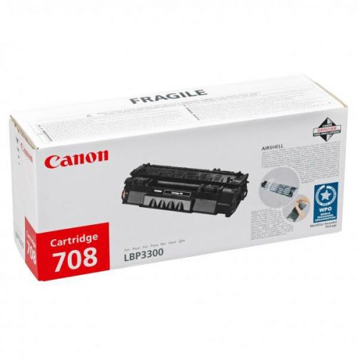 Canon originál toner CRG708, black, 2500str., 0266B002, Canon LBP-3300