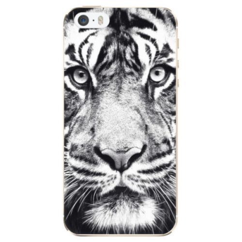 Odolné silikónové puzdro iSaprio - Tiger Face - iPhone 5/5S/SE