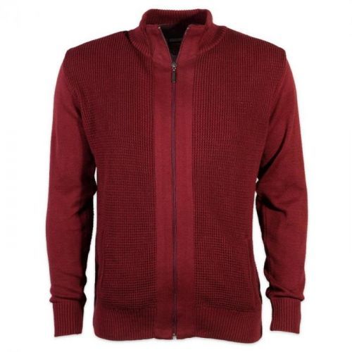 Pánsky sveter Willsoor 7285 v bordó farbe