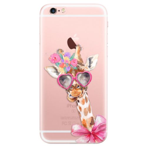 Odolné silikónové puzdro iSaprio - Lady Giraffe - iPhone 6 Plus/6S Plus