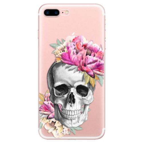 Odolné silikónové puzdro iSaprio - Pretty Skull - iPhone 7 Plus