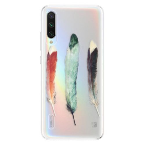Odolné silikónové puzdro iSaprio - Three Feathers - Xiaomi Mi A3
