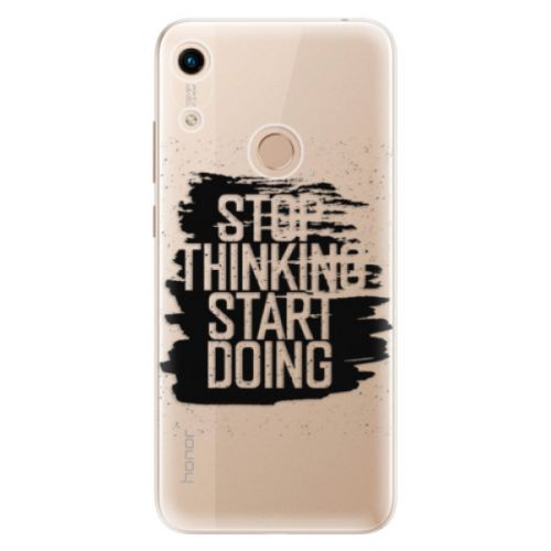 Odolné silikónové puzdro iSaprio - Start Doing - black - Huawei Honor 8A