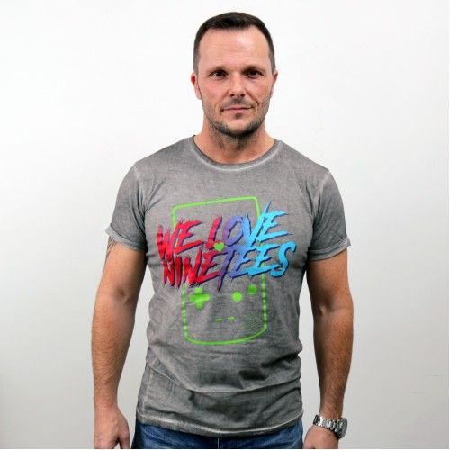 We love the 90's - Tričko 90's Dnm Tee - Muž, Šedá, M