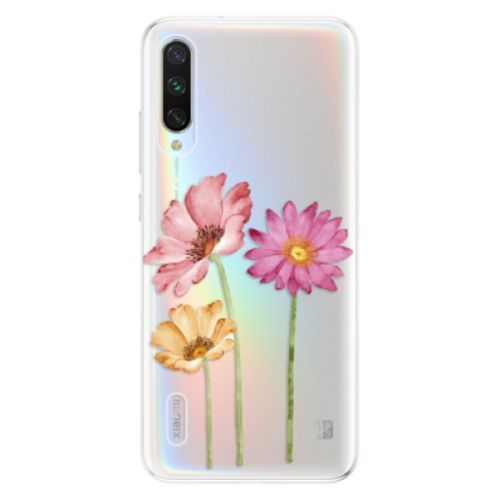 Odolné silikónové puzdro iSaprio - Three Flowers - Xiaomi Mi A3