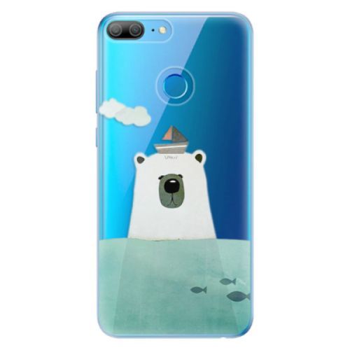 Odolné silikónové puzdro iSaprio - Bear With Boat - Huawei Honor 9 Lite