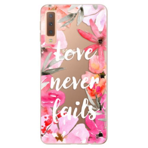 Odolné silikónové puzdro iSaprio - Love Never Fails - Samsung Galaxy A7 (2018)