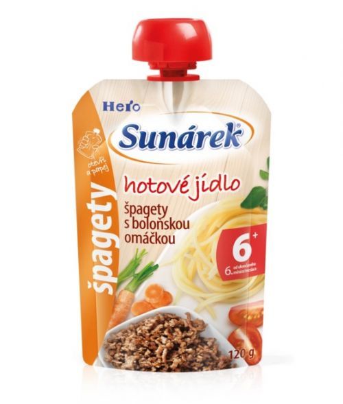 Sunárek hotové jedlo špagety s boloňskou omáčkou 120 g