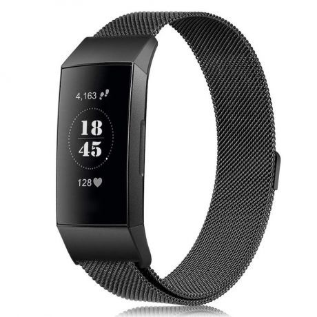 Fitbit Charge 3 Milanese (Small) remienok, Black