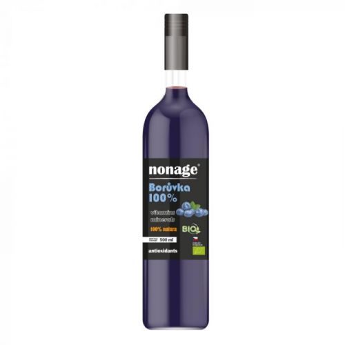NONAGE Čučoriedka 100% Juice BIO PREMIUM 500 ml