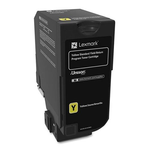 Lexmark originál toner 74C20Y0, yellow, 3000str., return, Lexmark CS720de,CS720dte,CS725de,CS725dte,CX725de,CX725dhe