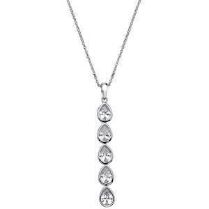 Hot Diamonds Strieborný náhrdelník s trblietavým príveskom Emozioni Acqua Amore EP039