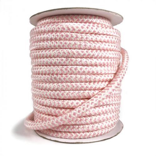 Polyesterová šnúra pletená ZIG ZAG light rose