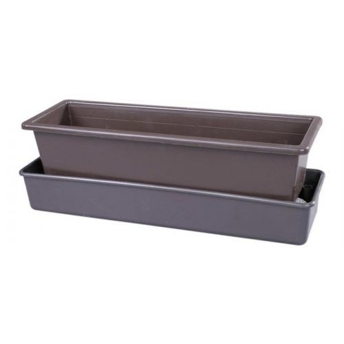 Kvetináč samozavlažovací Lebiš 50 cm/15L/hnedý