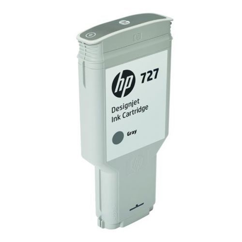 HP originál ink F9J80A, HP 727, gray, 300ml, HP DesignJet T1530, T2530, T930