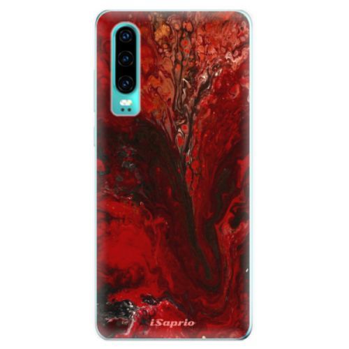 Odolné silikonové pouzdro iSaprio - RedMarble 17 - Huawei P30