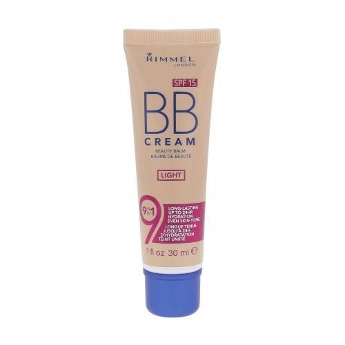 Rimmel London BB Cream 9in1 SPF15 30 ml bb krém pre ženy Light s ochranným faktorom SPF