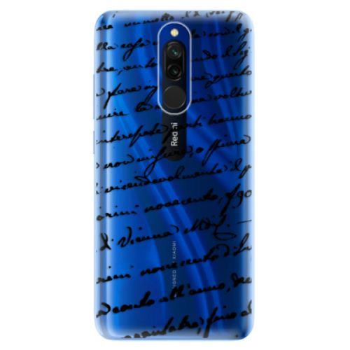 Odolné silikónové puzdro iSaprio - Handwriting 01 - black - Xiaomi Redmi 8