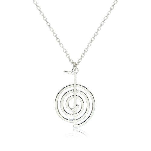 Strieborný 925 náhrdelník - lesklý a hladký symbol Cho-Ku-Rei