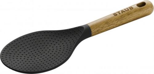 Staub lyžica na ryžu silikónová, s drevenou rukoväťou, 22 cm