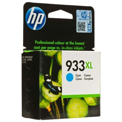 HP originál ink CN054AE, HP 933XL, cyan, 825str., HP Officejet 6100, 6600, 6700, 7110, 7610, 7510