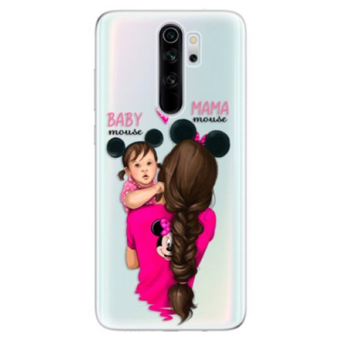 Odolné silikónové puzdro iSaprio - Mama Mouse Brunette and Girl - Xiaomi Redmi Note 8 Pro