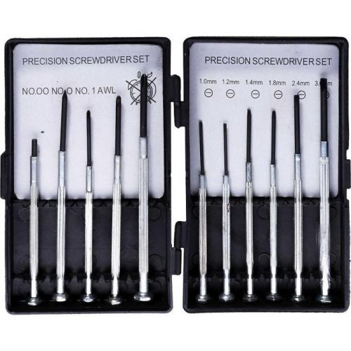 Skrutkovače hodinárske, súprava 11 ks, Drel